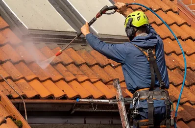 Démoussage et hydrofuge de toiture à Bertrimont